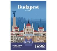 Teenager Jigsaw Puzzles 1000 Pieces Travel to Budapest Jigsaw Puzzle Toy Wall Decor Improve Memory Gifts for Friends And Family 38x26cm/1000pcs