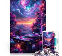 teenager Jigsaw Puzzles 1000 Pieces Turntable Vinyl Record Player Stress Relief 26x38cm Suitable for couples for ages 14+