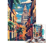 Teenager Jigsaw Puzzles 1000 Pieces Valencia Fun Activities at Home Home Decoration Practical Game for Ages 14 And over (38x26cm)