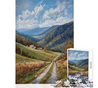 Teenager Jigsaw Puzzles 1000 Pieces Valley Homestead Impossible Game Difficult Challenge Educational Toy Difficult And Challenge (50x75cm)