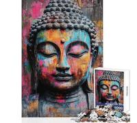 Teenager Jigsaw Puzzles 1000 Pieces Vibrant Buddha Art- Hands-on Game A Work of Art Educational Toy Christmas Birthday Gifts (50X75cm)