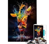 Teenager Jigsaw Puzzles 1000 Pieces Vibrant Drink Artdeco Educational Games Challenging Game Toys Secret Santa Gifts But Fun And Humorous (Size 38x52cm)