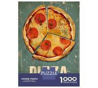 Teenager Jigsaw Puzzles 1000 Pieces Vintage Retro Pizza Puzzle for Adults Toy Wall Decor Hand Speed Race Educational Challenge 38x26cm/1000pcs
