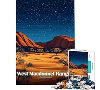 Teenager Jigsaw Puzzles 1000 Pieces West MacDonnell Ranges, Australia Fun Activities at Home Enhance Memory Educational Games for And from 14 Years And over (38x26cm)