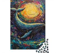 Teenager Jigsaw Puzzles 1000 Pieces Whale Art Painting Ocean Decor-2 Puzzle for Adults Relaxing Games Birthday Present Gifts for Friends And Family 70x50cm/1000pcs