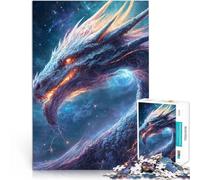 teenager Jigsaw Puzzles 1000 Pieces White Space Dragon Herausfordernd Schwierig Geeignet für die Schreibtischdekoration75x50cm