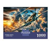 Teenager Jigsaw Puzzles 1000 Pieces World War II Aircraft Art Prints-1 Jigsaw for Adults Toy Wall Decor Perfect Decoration Gifts for Friends And Family 70x50cm/1000pcs