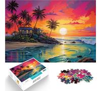 teenager Jigsaw Puzzles 2000 Pieces Cabin by the Sea Intellektuelles Spiel denn eignet sich ideal als Geschenk für die ganze Familie70x100cm