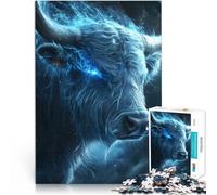 teenager Jigsaw Puzzles 2000 Pieces Fiery Bull Blue Aura Handgeschwindigkeitswettbewerb Kunstwerk Geschenk70x100cm