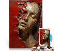 teenager Jigsaw Puzzles 2000 Pieces She Carved In The Wall Präzisionsschnitt Künstlersammlung, Bildende Kunst70x100cm