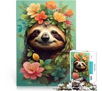 teenager Jigsaw Puzzles 2000 Pieces Sloth Vintage Art Print Entspannungsspiele Verbessern Sie das Gedächtnis70x100cm