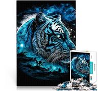 teenager Jigsaw Puzzles 2000 Pieces White Tiger Moon Staycation: Zeit totschlagen Einzigartige Wohndekoration und Geschenke70x100cm