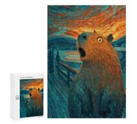 Teenager Jigsaw Puzzles 300 PCS Amazon Sunset Capybara Jigsaw for Teenagers Hand Speed Race Difficult And Challenge Challenging Family Fun Game 300 PCS