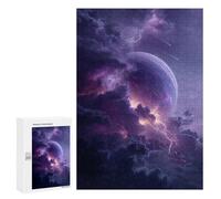 Teenager Jigsaw Puzzles 300 PCS Cosmic Storm Clouds Lightning Adult Jigsaw Puzzles Staycation Kill Time Parent-child Interaction Toy Intellectual Game 300 PCS