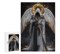Teenager Jigsaw Puzzles 300 PCS Divine Guardian Angel Armor Adult Jigsaw Puzzles Staycation Kill Time Parent-child Interaction Toy Intellectual Game 300 PCS