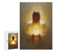 Teenager Jigsaw Puzzles 300 PCS Divine Light Painting Jigsaw for Teenagers Hand Speed Race Difficult And Challenge Challenging Family Fun Game 300 PCS