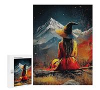 Teenager Jigsaw Puzzles 500 PCS Witch's Nightly Serenity Adult Jigsaw Puzzles Staycation Kill Time Parent-child Interaction Toy Intellectual Game 500 PCS