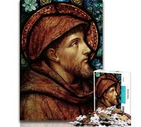 Teenager Jigsaw Saint Francis of Assisi Adult Jigsaws 1000 Pieces Difficult,Vibrant And Unique Design Relaxing & Challenging Puzzle Experience (26x38cm)