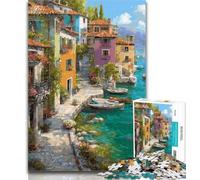 Teenager Jigsaw Seaside Cliff 1000 Piece Jigsaw Puzzle for Adults And Teenagers,Family Game Stress Reliever Difficult Challenge Secret Santa Gifts 26x38cm