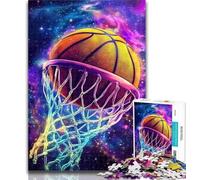 Teenager Jigsaw Shooting Basketball 1000 Pieces Jigsaw Puzzles for Adults And Teens,Enhance Love between Couples for Ages 14+ 26x38cm