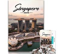 Teenager Jigsaw Singapore 1000 Piece Jigsaw Puzzles for Adults Gifts,Challenging Game Toys for Is Ideal As A Gift for The Whole Family 75x50cm