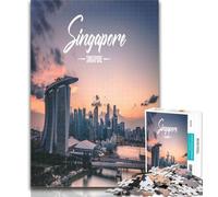 Teenager Jigsaw Singapore 1000 Piece Jigsaw Puzzles for Adults Gifts,Challenging Game Toys for Is Ideal As A Gift for The Whole Family 75x50cm