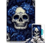 Teenager Jigsaw Skeleton Art Jigsaw Puzzle 1000 Pieces for Teenagers,Toys Educational Games Stress Relieving Unique Home Decor And Gifts (50x75cm)