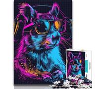 Teenager Jigsaw Space Astronaut Squirrel Jigsaw Puzzle 1000 Pieces for Teenagers,Toys Educational Games Stress Relieving Unique Home Decor And Gifts 26x38cm