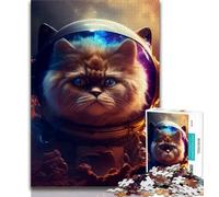 Teenager Jigsaw Space Persian Cat Puzzles for Adults Teens 1000 Pieces,Perfect for Game Nights, Colorful Toy for Home Gift (50x75cm)