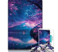 Teenager Jigsaw Starry Sky Mount Fuji Adult Jigsaws 1000 Pieces Difficult,Learning Educational Toys Family Games Birthday Present, Gifts 50x75cm