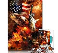 Teenager Jigsaw Statue of Liberty 1000 Piece Jigsaw Puzzles,for Is Ideal As A Gift for The Whole Family for And 14 Years Old 50x75cm