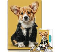 Teenager Jigsaw Suit Corgi Jigsaws 1000 Pieces for Adults,Toys Educational Games Stress Relieving Great Gifts And Toys 50x75cm