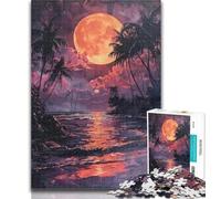 Teenager Jigsaw Sun on The Beach 1000 Pieces Jigsaw Puzzles for Adults And Teens,Enhance Love between Couples for Ages 14+ 50x75cm