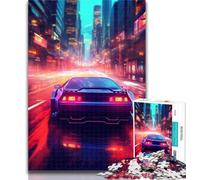 Teenager Jigsaw Supercar Racing Jigsaws 1000 Pieces for Adults,Educational Games Home Decoration Artists Collection, Fine Art 50x75cm