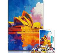 Teenager Jigsaw Sydney Opera House 1000 Piece Jigsaw Puzzles for Teenagers Gifts,Relax Games Is Ideal As A Gift for The Whole Family (50x75cm)