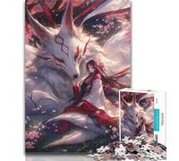 Teenager Jigsaw The Fox And The Girl 1000 Piece Jigsaw Puzzles,Decompressing Intellectual Educational Toy Birthday Present, Gifts 26x38cm