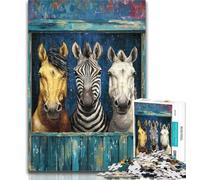Teenager Jigsaw Three Horses 1000 Pieces Jigsaw Puzzles for Adults And Teens,Toys Educational Games Stress Relieving Great Gifts And Toys 50x75cm