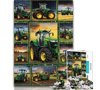 Teenager Jigsaw Tractor Collage Adult Jigsaws 1000 Pieces Difficult,Vibrant And Unique Design Relaxing & Challenging Puzzle Experience 26x38cm