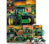 Teenager Jigsaw Tractor Collage Jigsaws Puzzles 1000 Pieces for Adults Gifts,for Educational Game Challenge Toy Artists Collection, Fine Art (26x38cm)