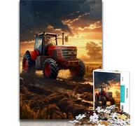 Teenager Jigsaw Tractor Implements Jigsaw Puzzles 1000 Pieces for Adults Teens,for Educational Game Challenge Toy Artists Collection, Fine Art 75x50cm
