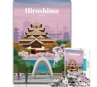 Teenager Jigsaw Travel to Hiroshima 1000 Piece Jigsaw Puzzles for Adults Gifts,Challenging Game Toys for Is Ideal As A Gift for The Whole Family 75x50cm