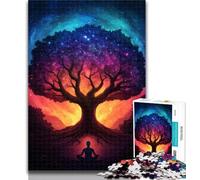 Teenager Jigsaw Tree of Life 1000 Piece Jigsaw Puzzle for Adults Teens,is Ideal As A Gift for The Whole Family Suitable for And 14 26x38cm