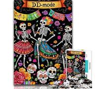 Teenager Jigsaw Undead Skeleton 1000 Piece Jigsaw Puzzles for Adults,Family Game Birthday Gifts.Challenge High Difficulty 50x75cm