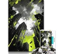 Teenager Jigsaw Urban Chaos 1000 Pieces Jigsaw Puzzles For Teens And Adults,Diy Modern Wall Art Unique Gift Home Decor 26x38cm