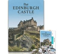 Teenager Jigsaw Visit Edinburgh Castle 1000 Pieces Jigsaw Puzzles For Teens And Adults,Diy Modern Wall Art Unique Gift Home Decor 26x38cm