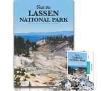 Teenager Jigsaw Visit Lassen National Park 1000 Pieces Jigsaw Puzzles For Teens And Adults,Stress Reliever Difficult Challenge Enhance Love between Couples 75x50cm
