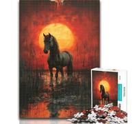 Teenager Jigsaw Watercolor Painting of Unicorn Jigsaw Puzzles for Teenagers 1000 Pieces,Brain Teaser Game Wall Decoration Unique Birthday And Xmas Gifts 26x38cm