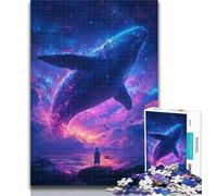 Teenager Jigsaw Whale Jumping Out Jigsaw Puzzle 1000 Pieces for Teenagers,Toys Educational Games Stress Relieving Unique Home Decor And Gifts 50x75cm