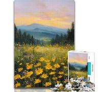 Teenager Jigsaw Yellow Daisy 1000 Piece Jigsaw Puzzles,for Is Ideal As A Gift for The Whole Family for And 14 Years Old 50x75cm
