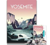 Teenager Jigsaw Yosemite 1000 Piece Jigsaw Puzzles for Adults Gifts,Challenging Game Toys for Is Ideal As A Gift for The Whole Family 75x50cm